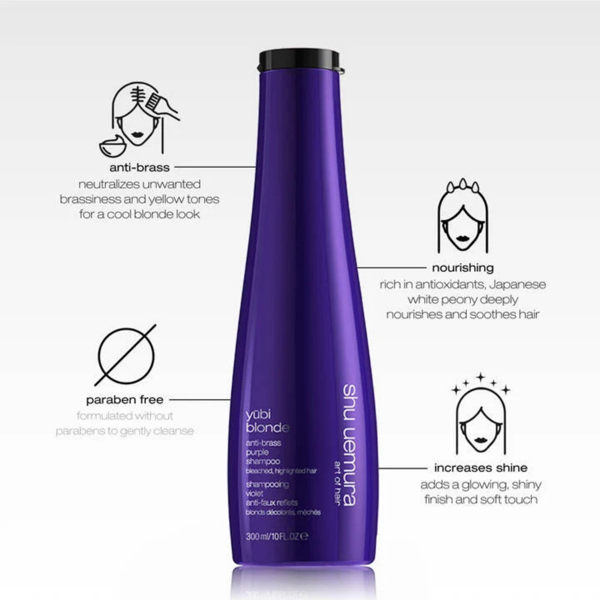 Yūbi blonde glow revealing shampoo by Shu Uemura
