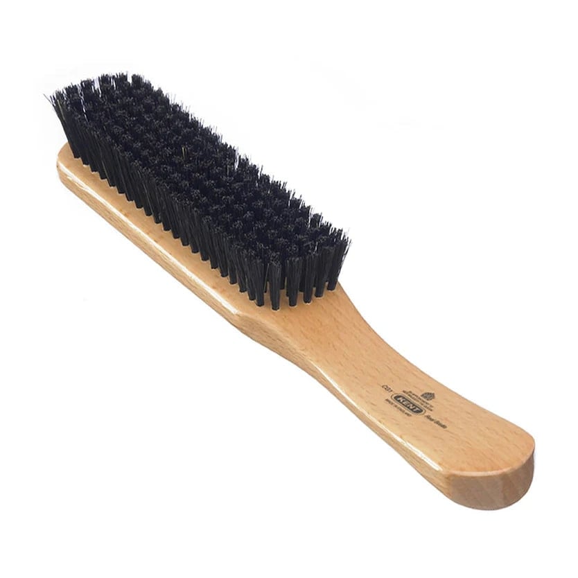 Pure Black Bristle Beechwood Clothes Brush by Kent
