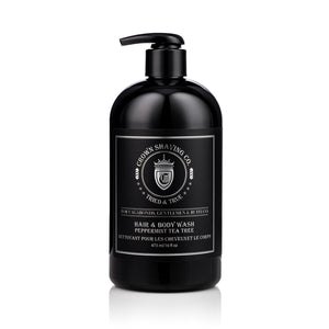 Peppermint Tea Tree Hair & Body Wash by Crown Shaving Co. - Curious Salons