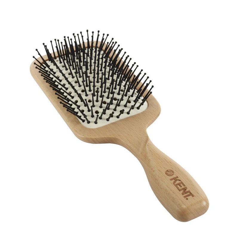 Pure Flow Large Vented Fine Quill Paddle Brush by Kent