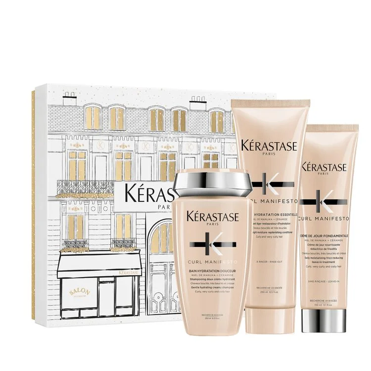 CURL MANIFESTO HOLIDAY SET TO HYDRATE CURLY HAIR by Kerastase
