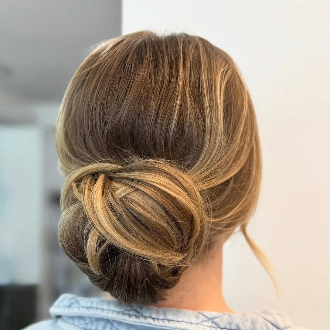 Curious Salon Hair style for bra or formal event