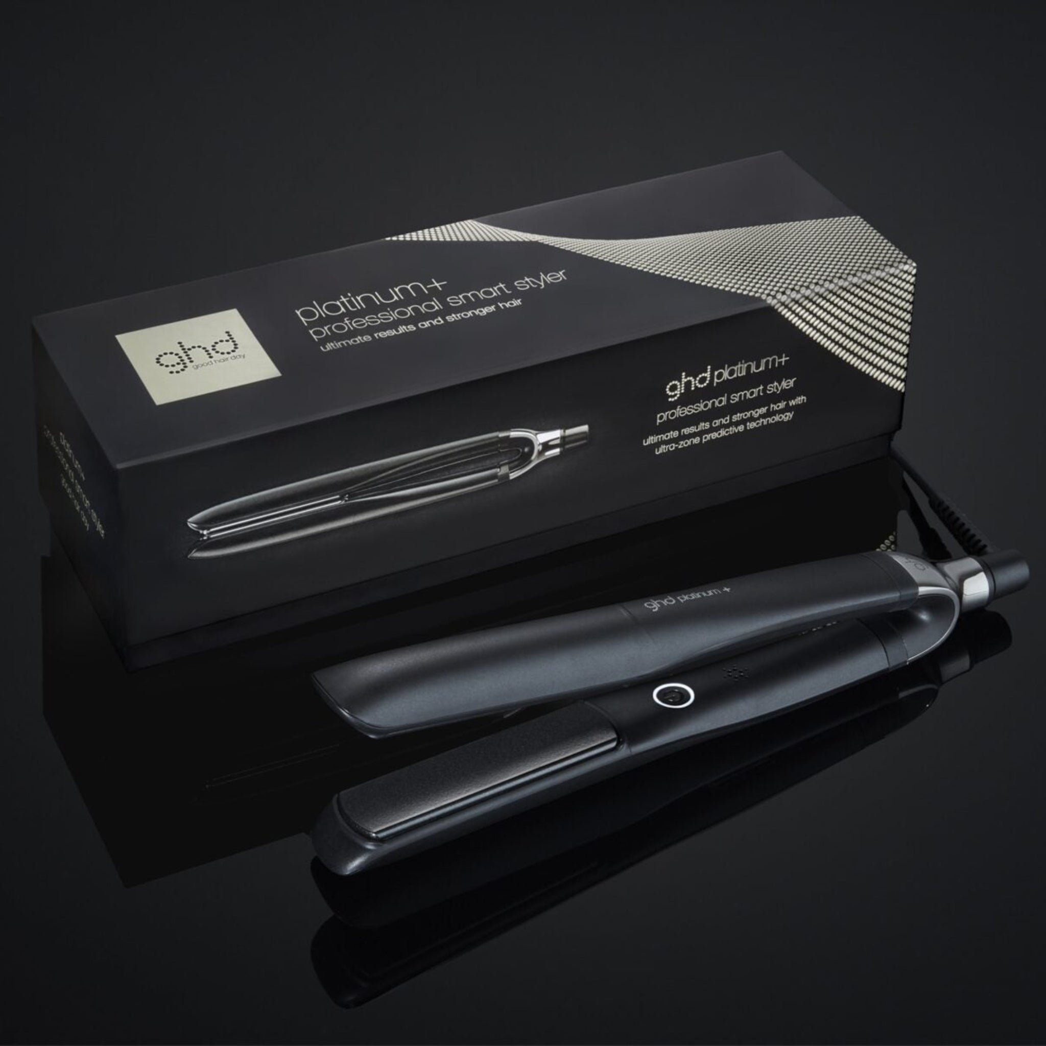 ghd Platinum+ 1-inch professional hair straightener available in Canada at Curious Salons
