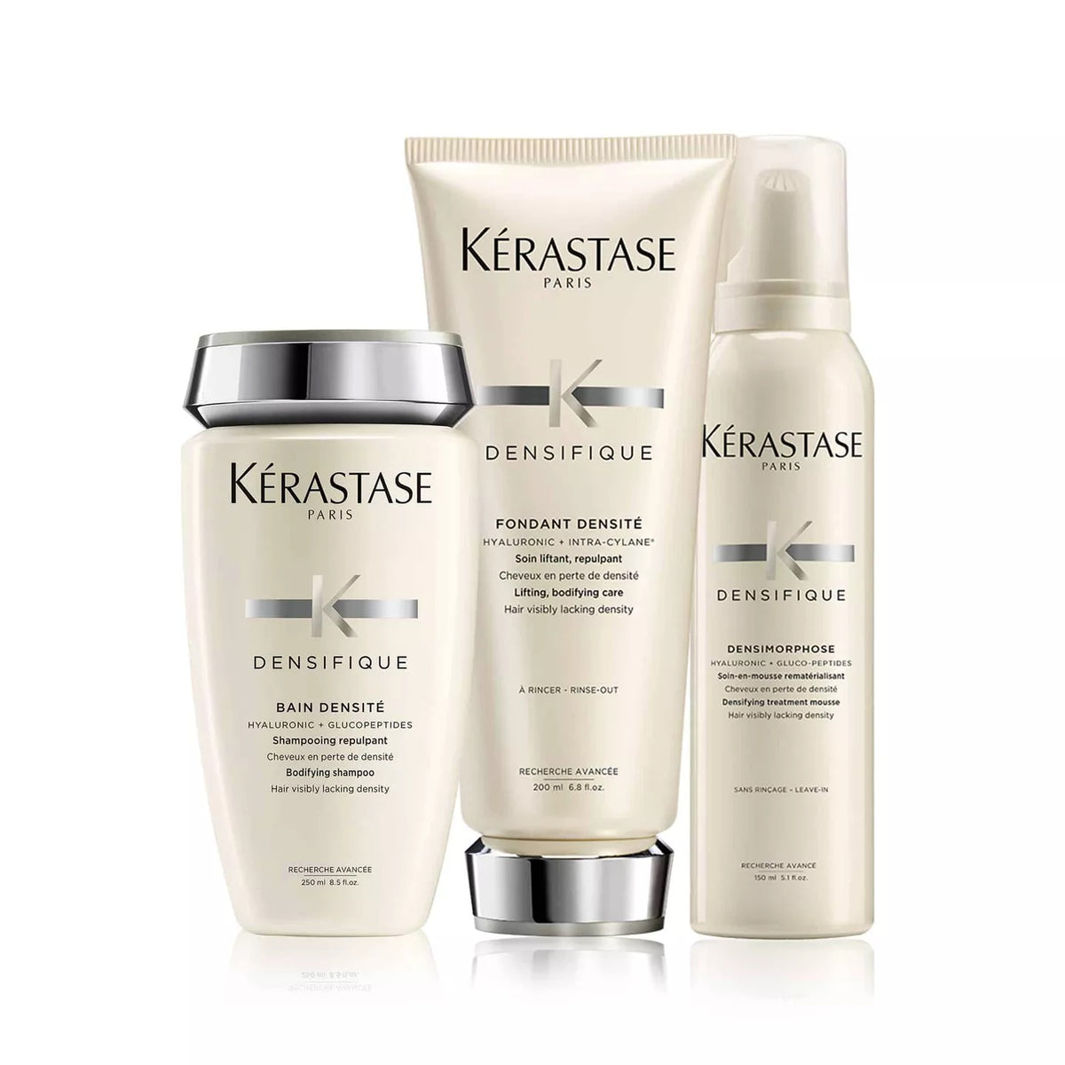 Three Kérastase Paris Densifique haircare  at Curious Salons Calgary Canada