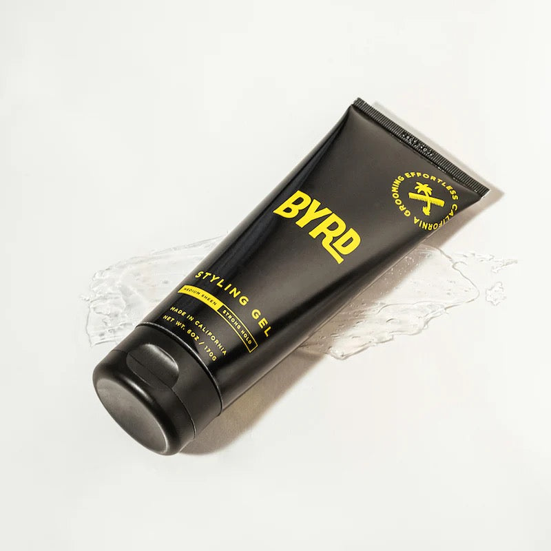 smudge of BYRD Styling Gel strong hold natural finish hair gel in Canada