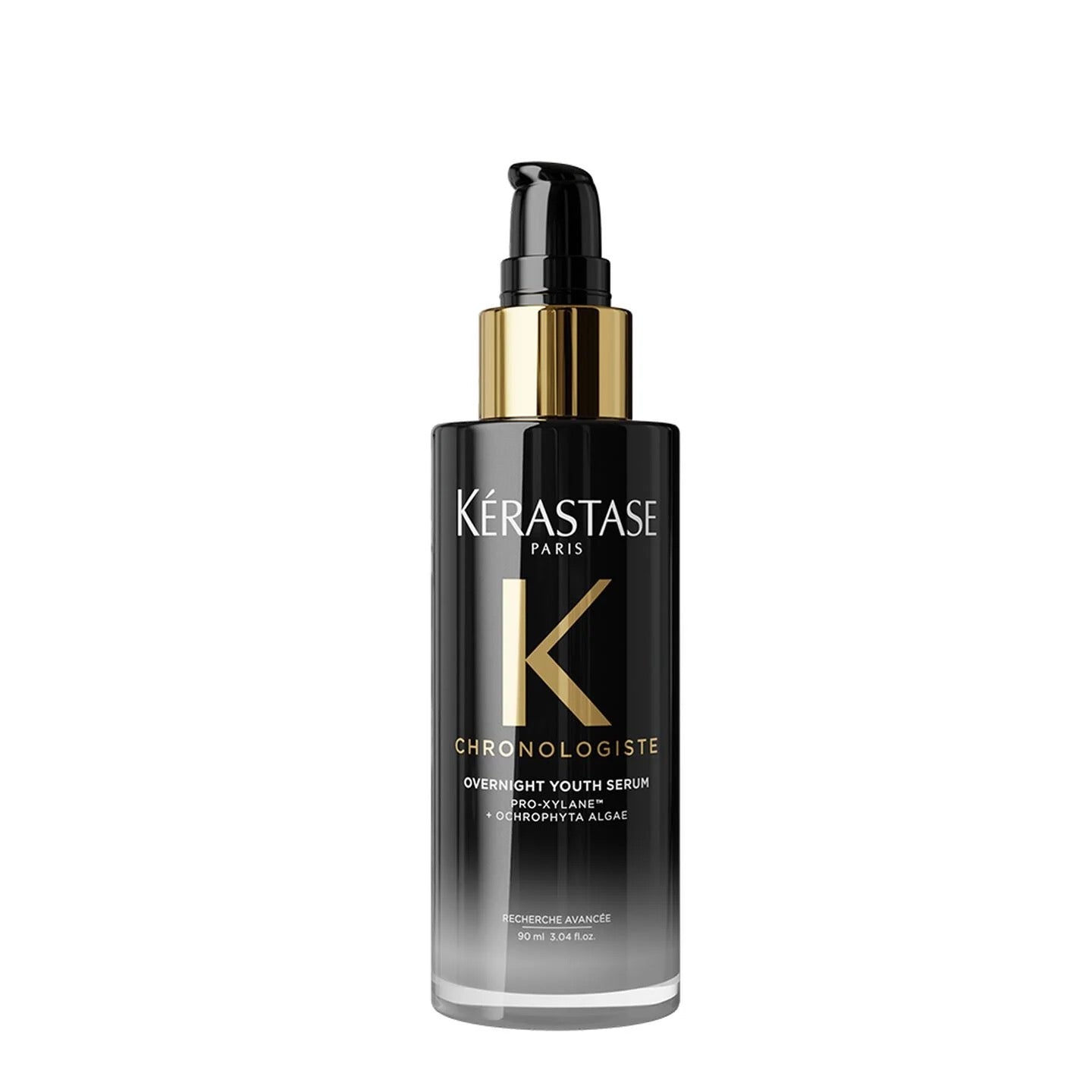 Kérastase Chronologiste Overnight Youth Serum bottle on a white background