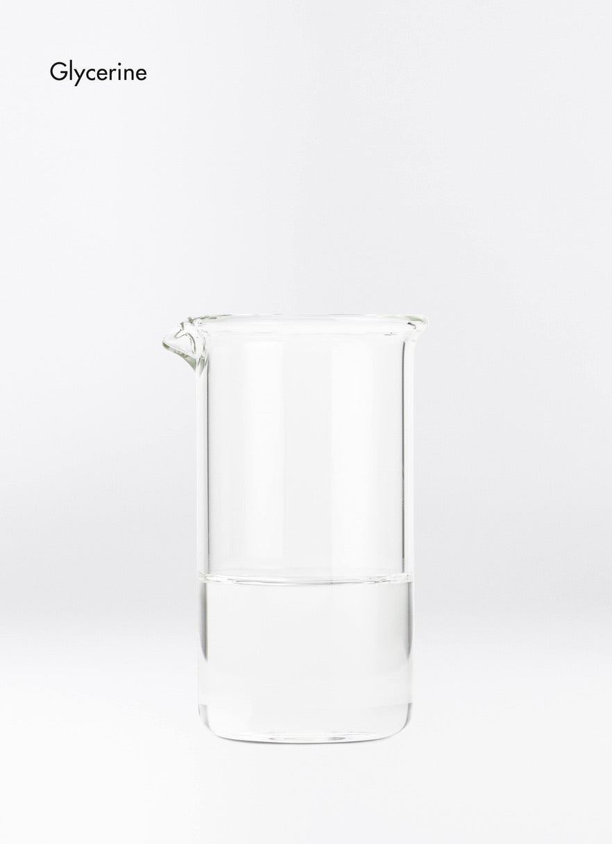 White container labeled 'Glycerine' on a white background