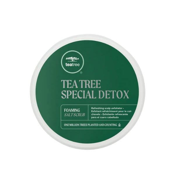 Paul Mitchell Tea Tree Special Detox Foaming Salt Scrub for scalp buildup flakes and excess oil in Canada
