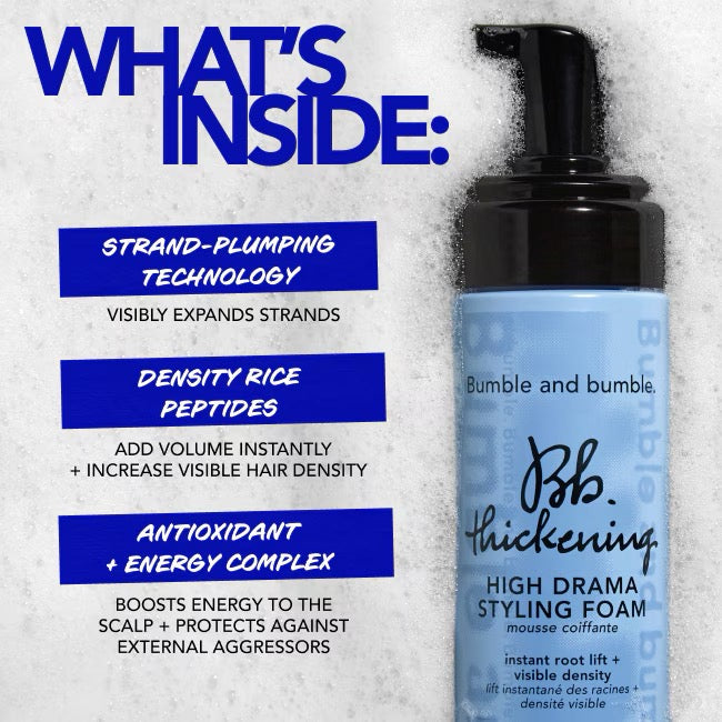Bumble and bumble Thickening High Drama Styling Hair Foam for thinning fine flat hair in Canada Ingredients 