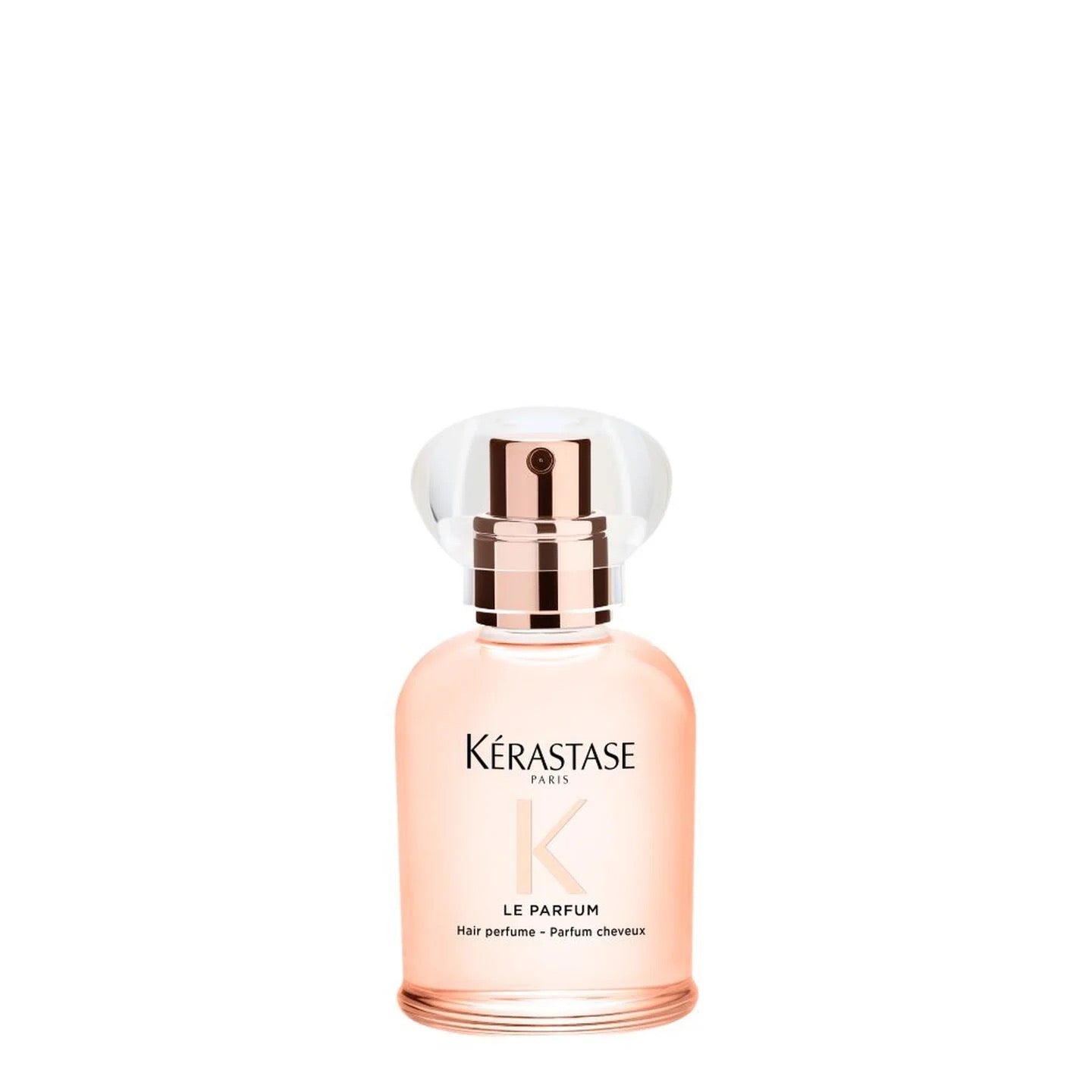 Kérastase hair perfume bottle on a white background