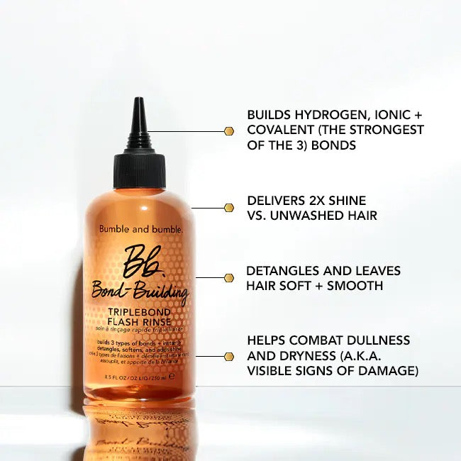 bottle of Bumble and bumble Bond-Building TripleBond Flash Rinse for damaged colour-treated hair in Canada