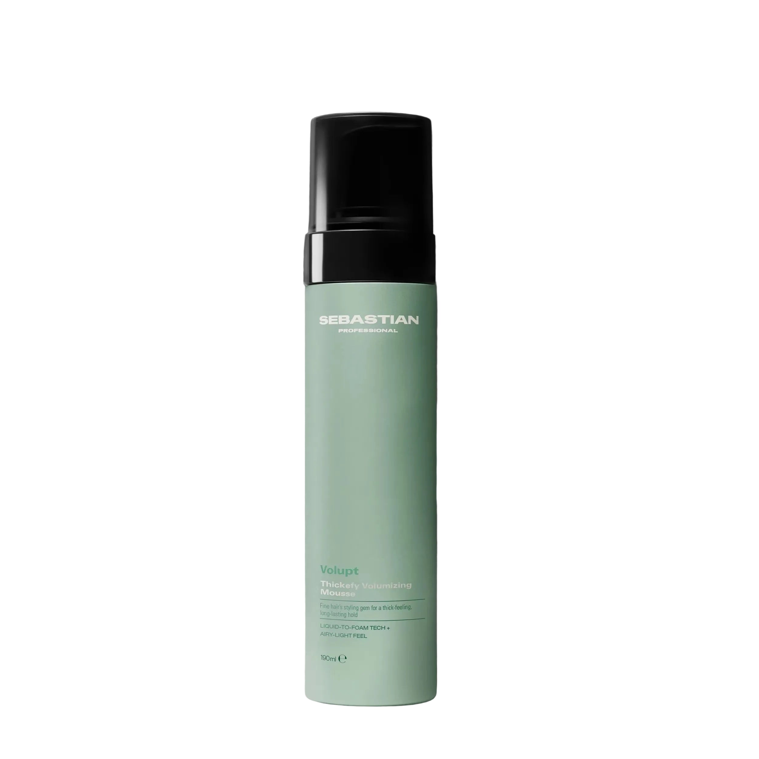 Sebastian hair product bottle on a gray background