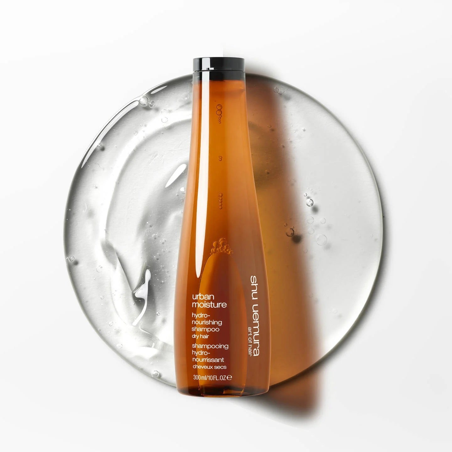 drop and bottle 
Shu Uemura Urban Moisture Shampoo | Hydrate Dry Hair Canada
