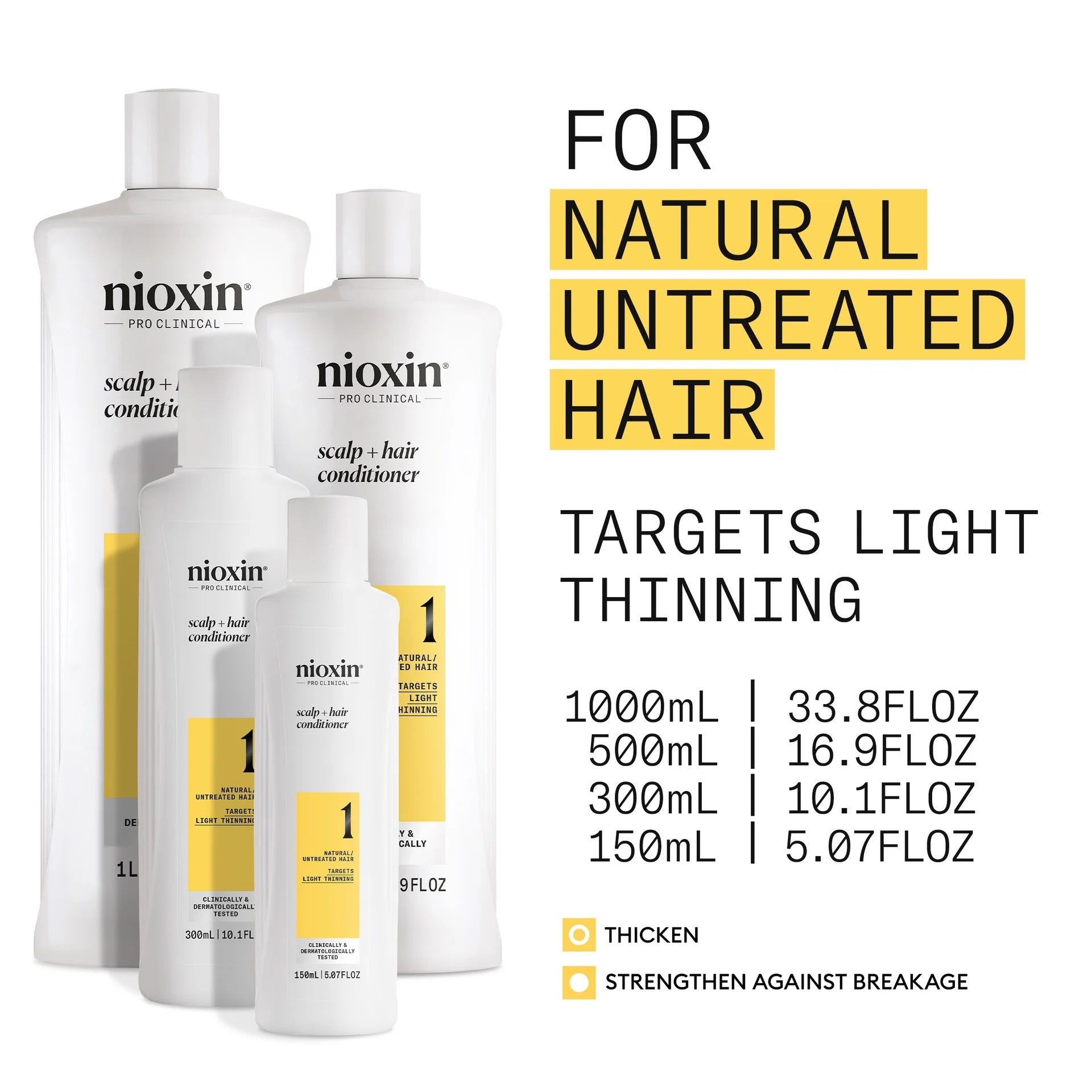 NIOXIN System 1 Scalp Therapy Conditioner (Canada) — Lightweight Hydration for Natural, Lightly Thinning Hair