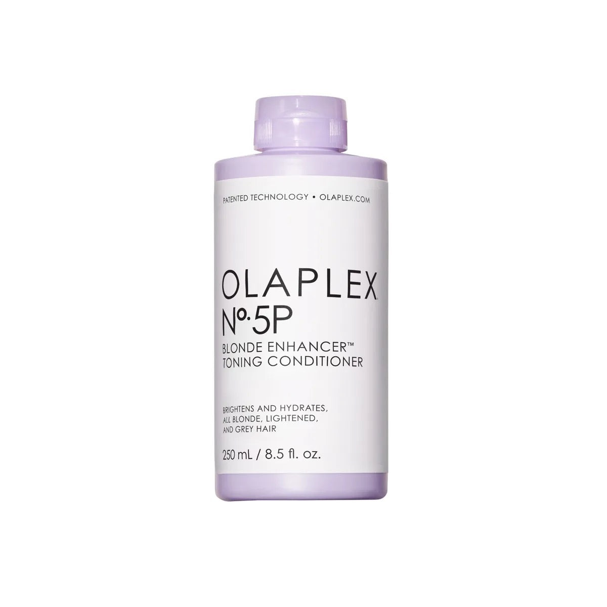 OLAPLEX No.4P Blonde Enhancer Toning Shampoo bottle for blonde, grey, and lightened hair. CUrious Salon 