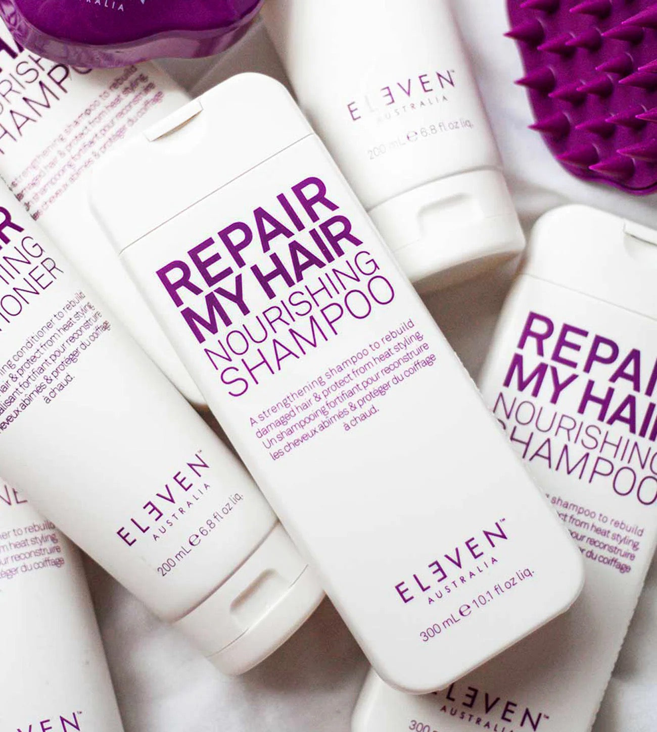 ELEVEN Australia Repair My Hair Nourishing Shampoo for damaged hair in Canada at Curious Salons 