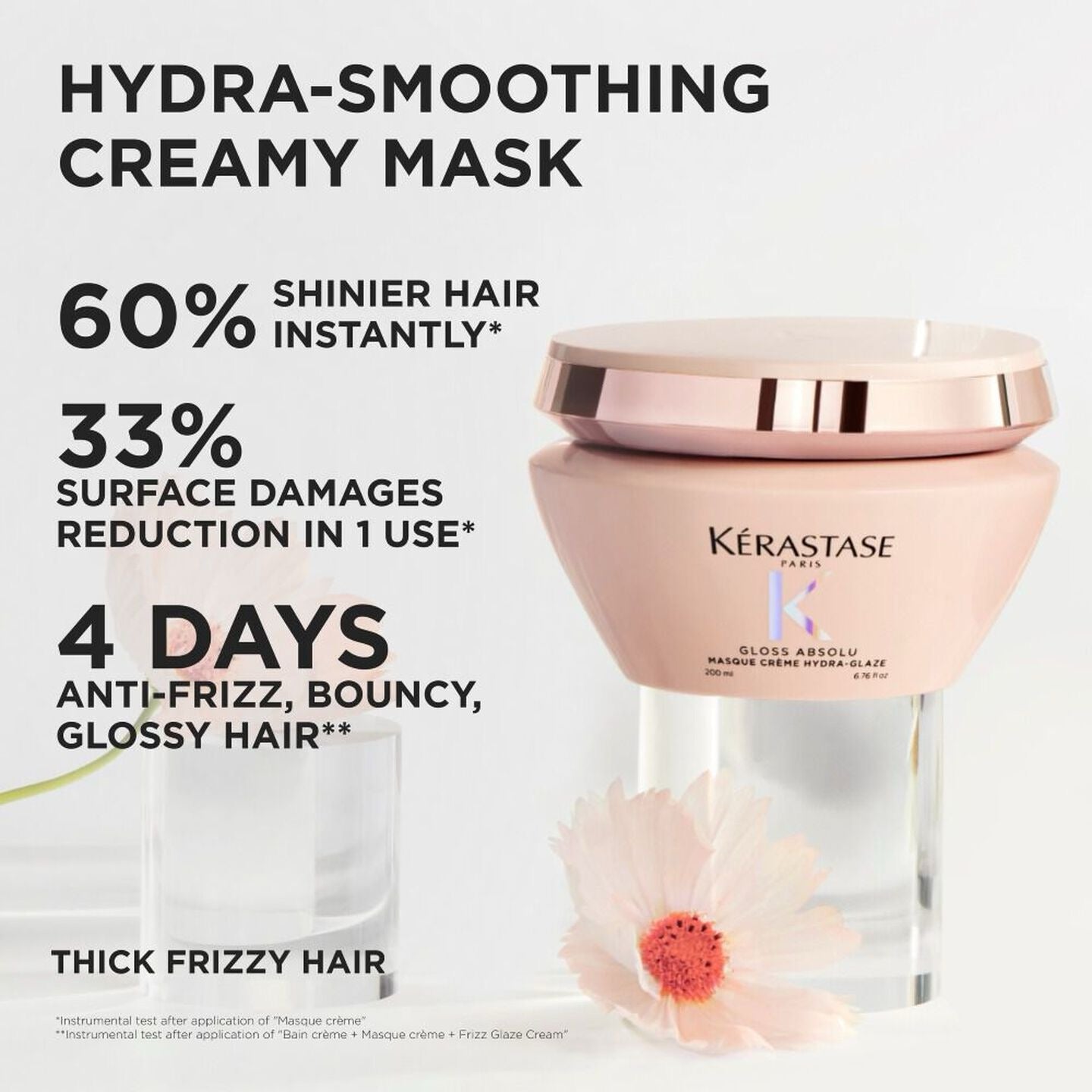 Kérastase Masque Crème Hydra-Glaze Anti-Frizz Hair Mask for Thick Frizzy Hair