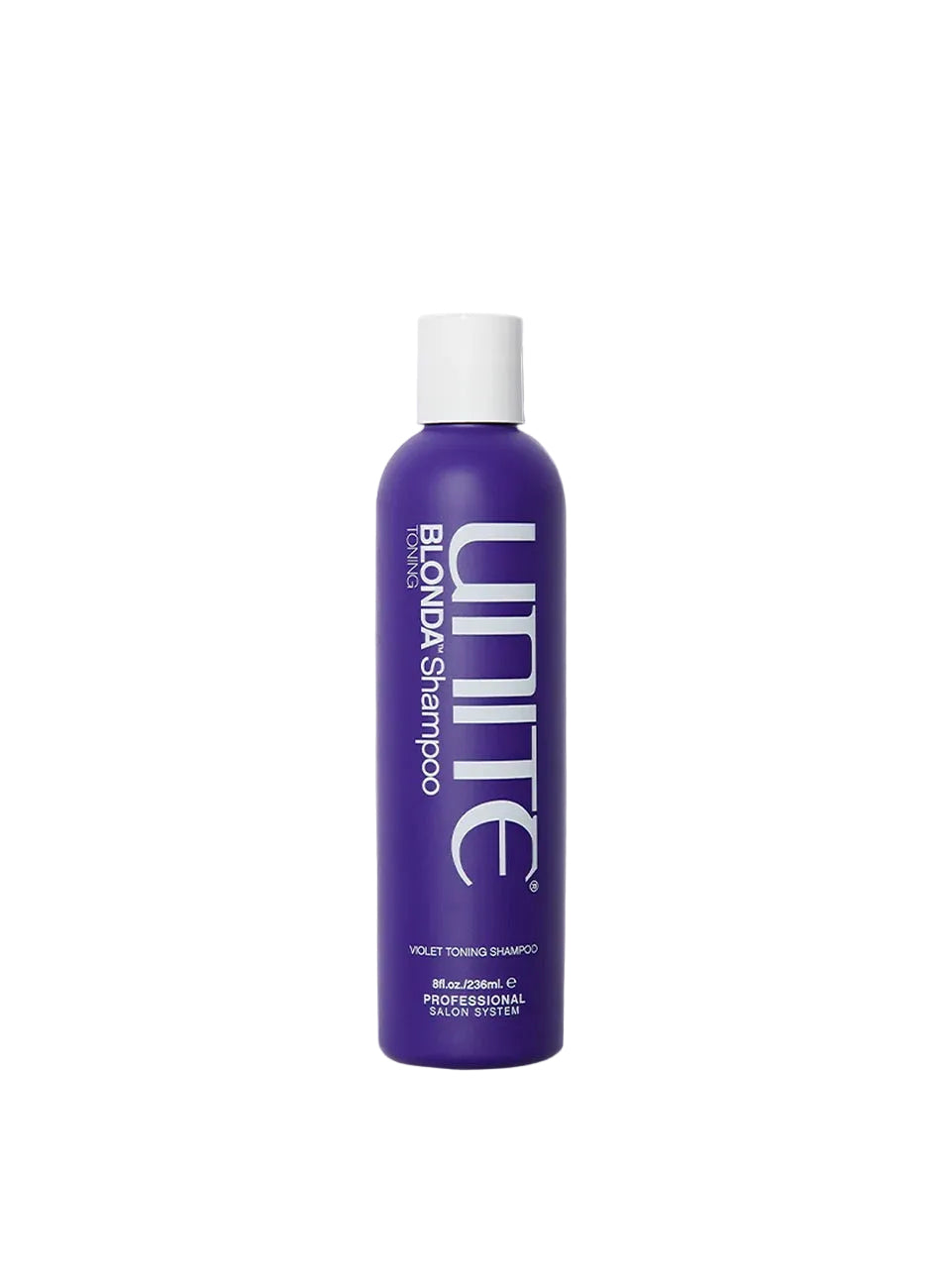 UNITE BLONDA Toning Shampoo bottle for blonde, highlighted, silver, and grey hair
