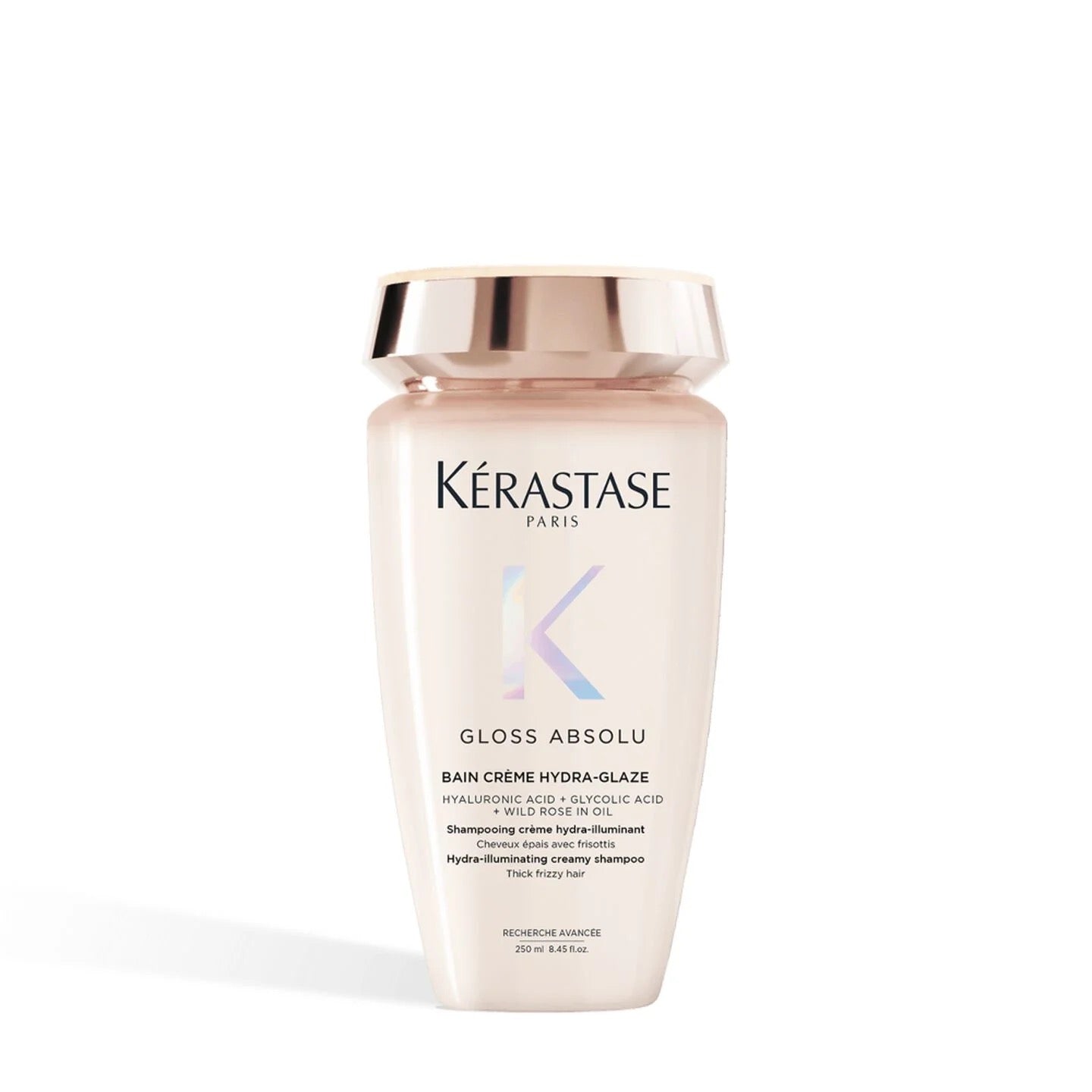 Kérastase Gloss Absolu shampoo bottle on a white background