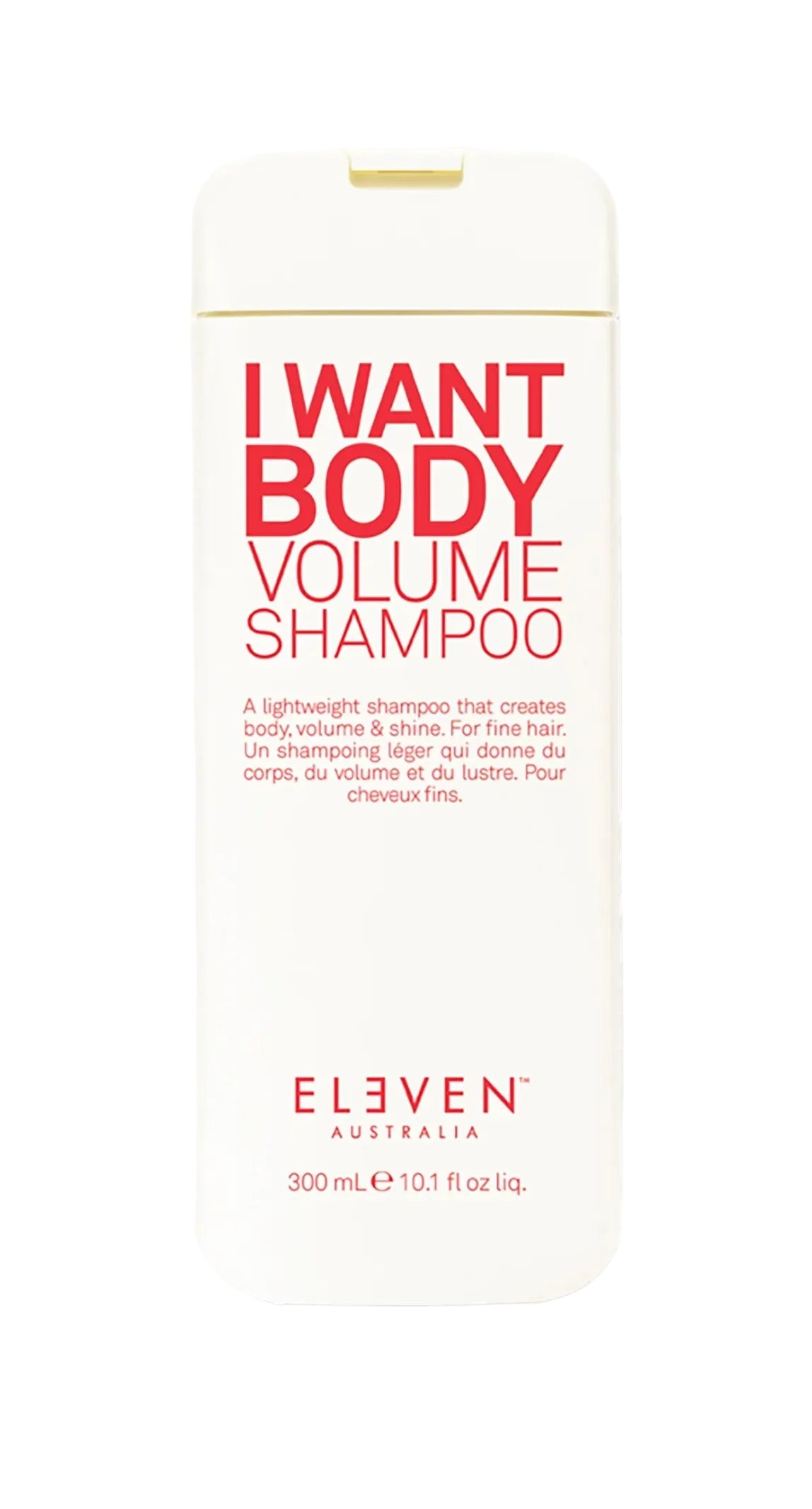 ELEVEN Australia I Want Body Volume Shampoo bottle for fine, flat hair and lightweight volume