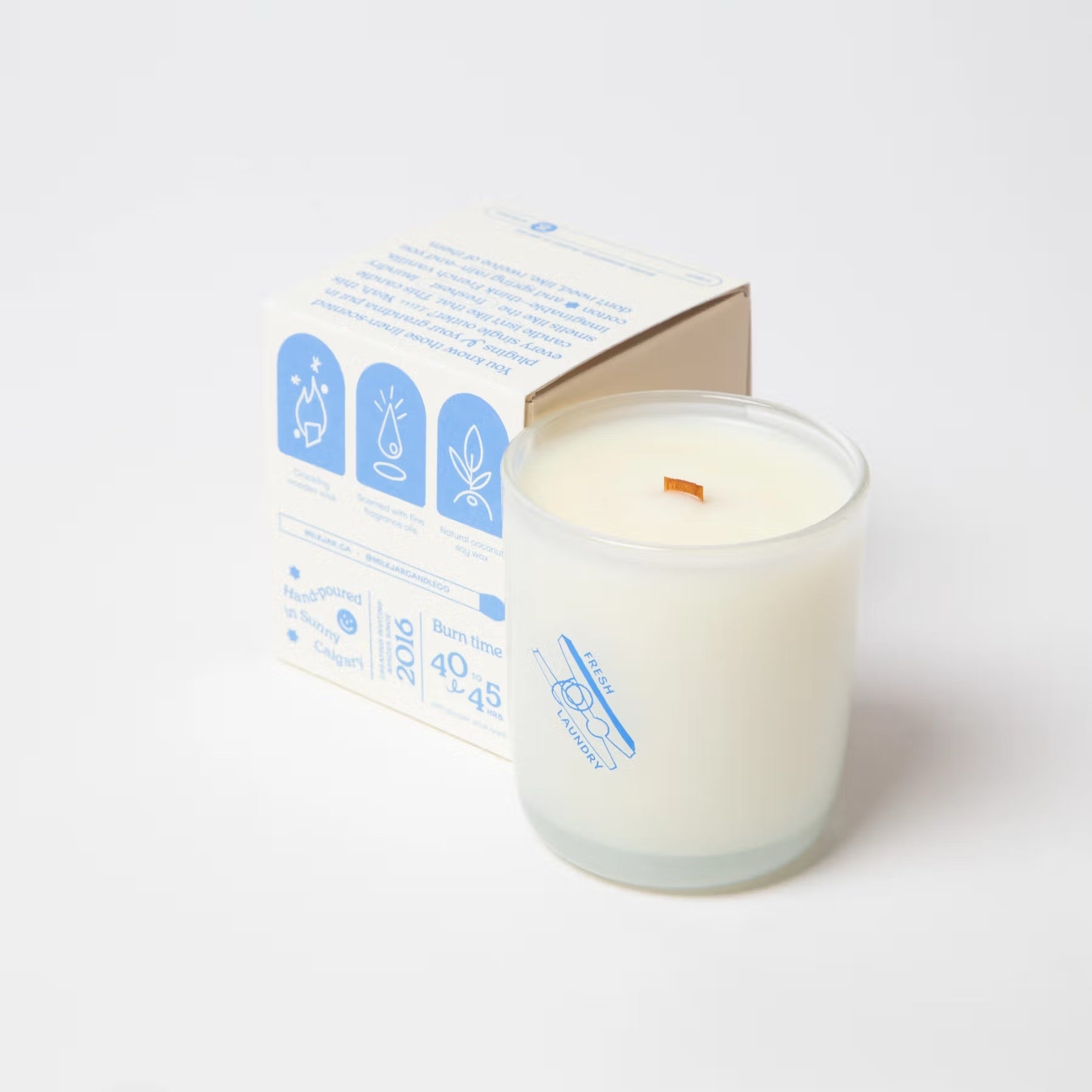 Fresh Laundry 8 oz Candle by Milk Jar Candle Co.