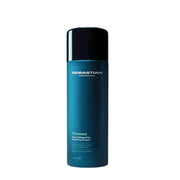 Blue bottle of Sebastian Twisted Curl Magnifier Styling Cream on a gray background