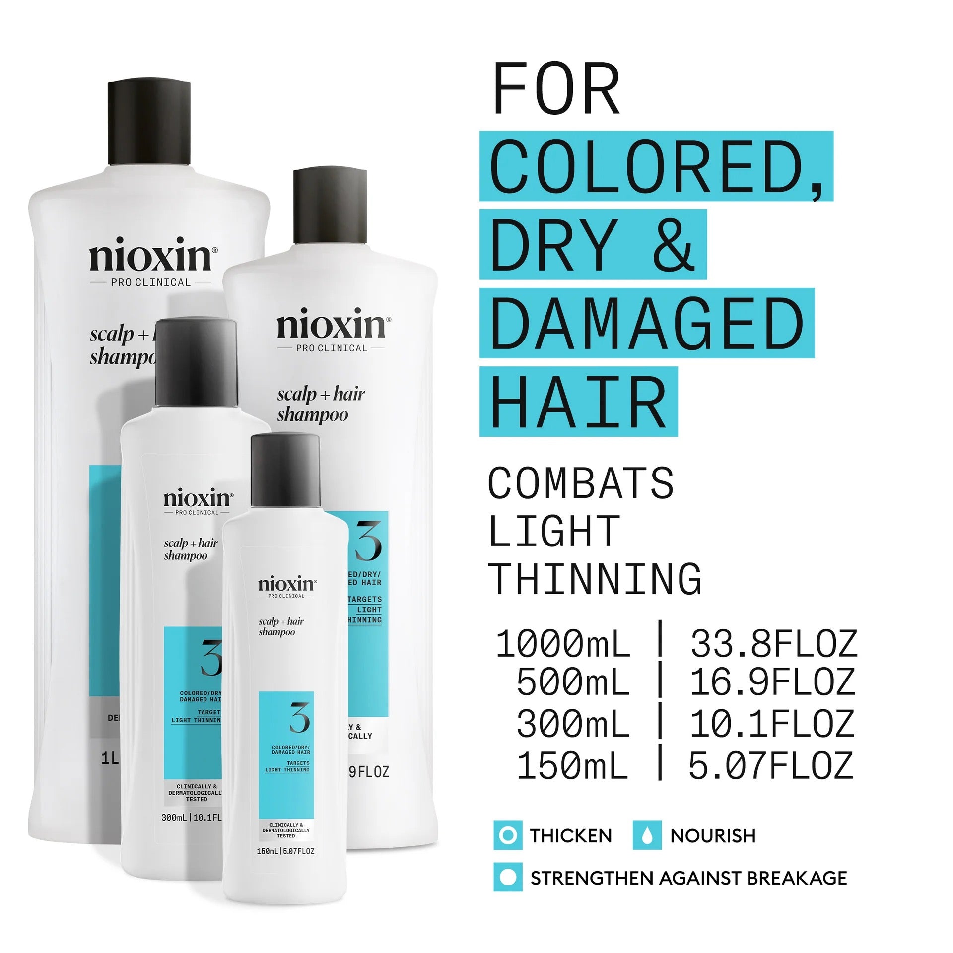 NIOXIN System 3 Scalp Therapy Conditioner (Canada) — Lightweight Hydration for Normal to Thinning, Colour-Treated Hair
