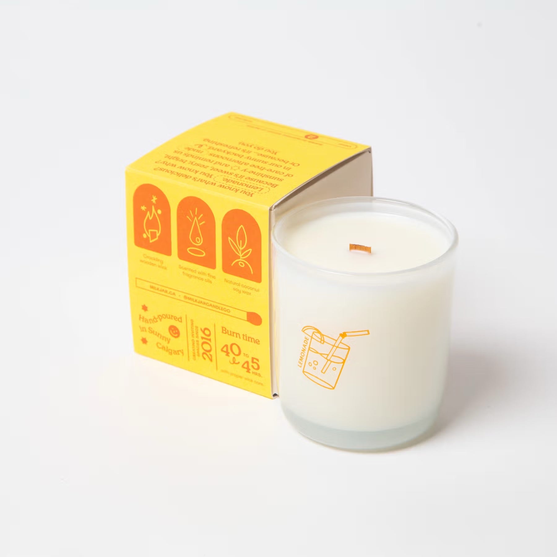 Lemonade 8 oz Candle by Milk Jar Candle Co.