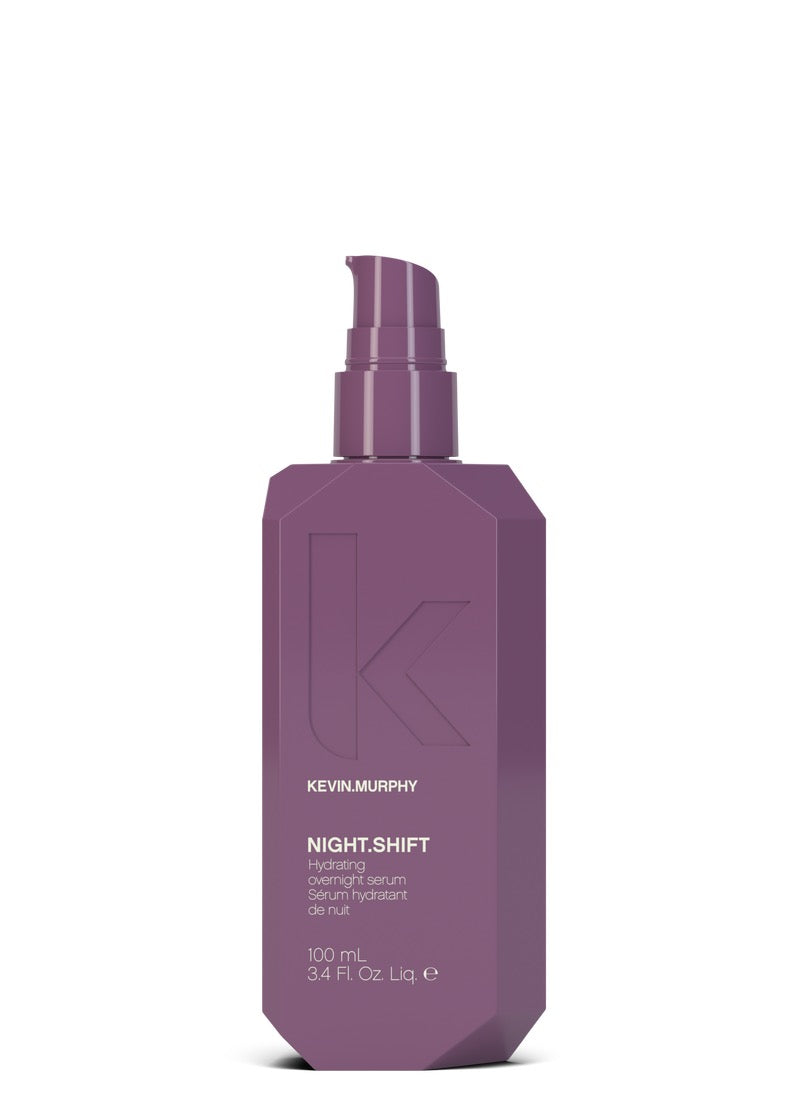 Purple bottle of Kevin Murphy Night Shift product on a white background Curious Salons