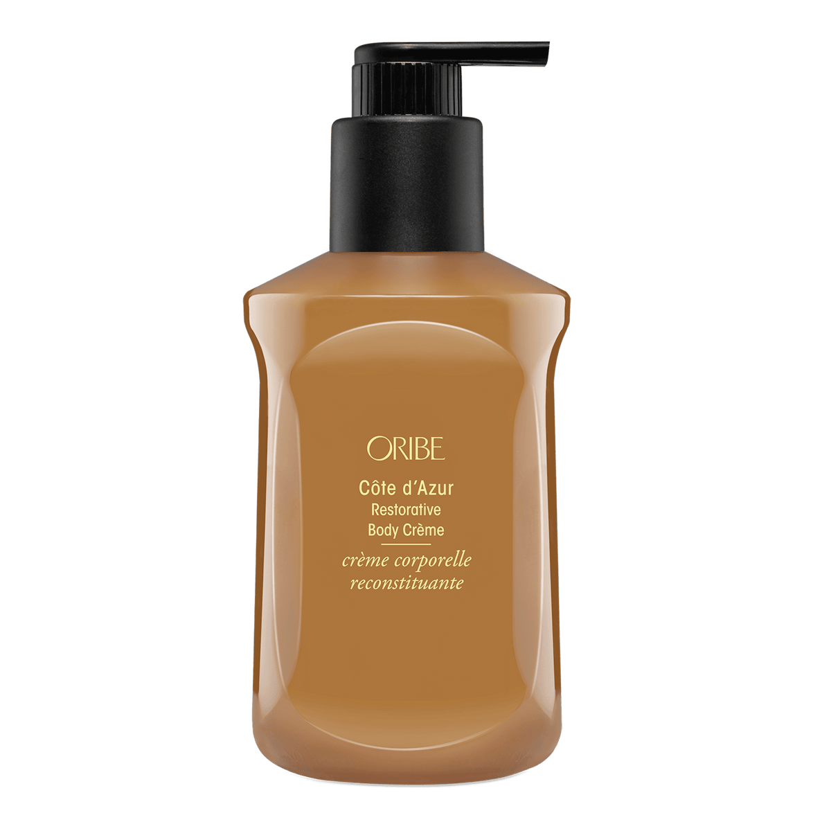 Oribe Cète d'Azur Restorative Body Crème bottle on a transparent at Curious Salons background