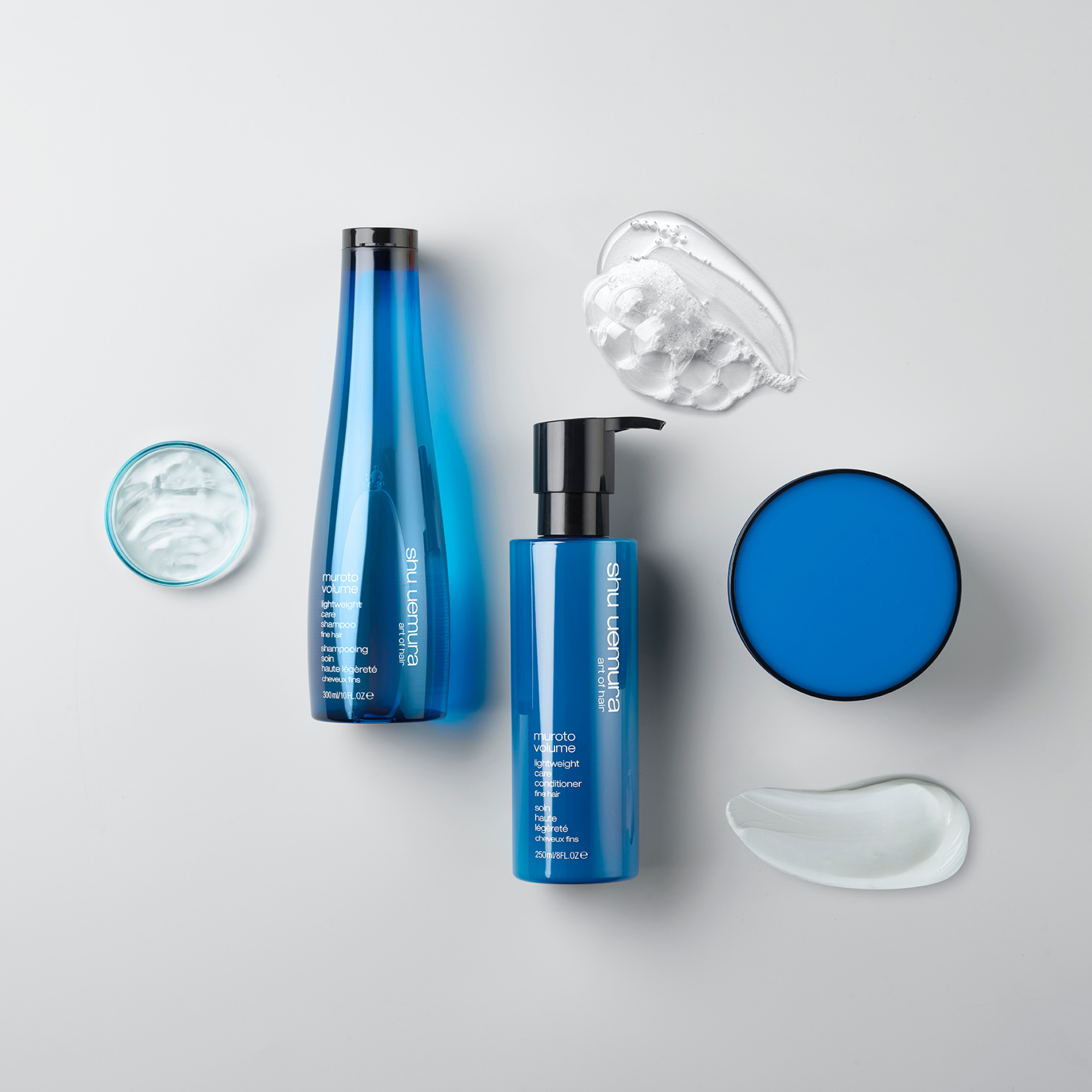 Shu Uemura Muroto Volume Shampoo for fine hair volume in Canada at Curious Salons with texture of Product