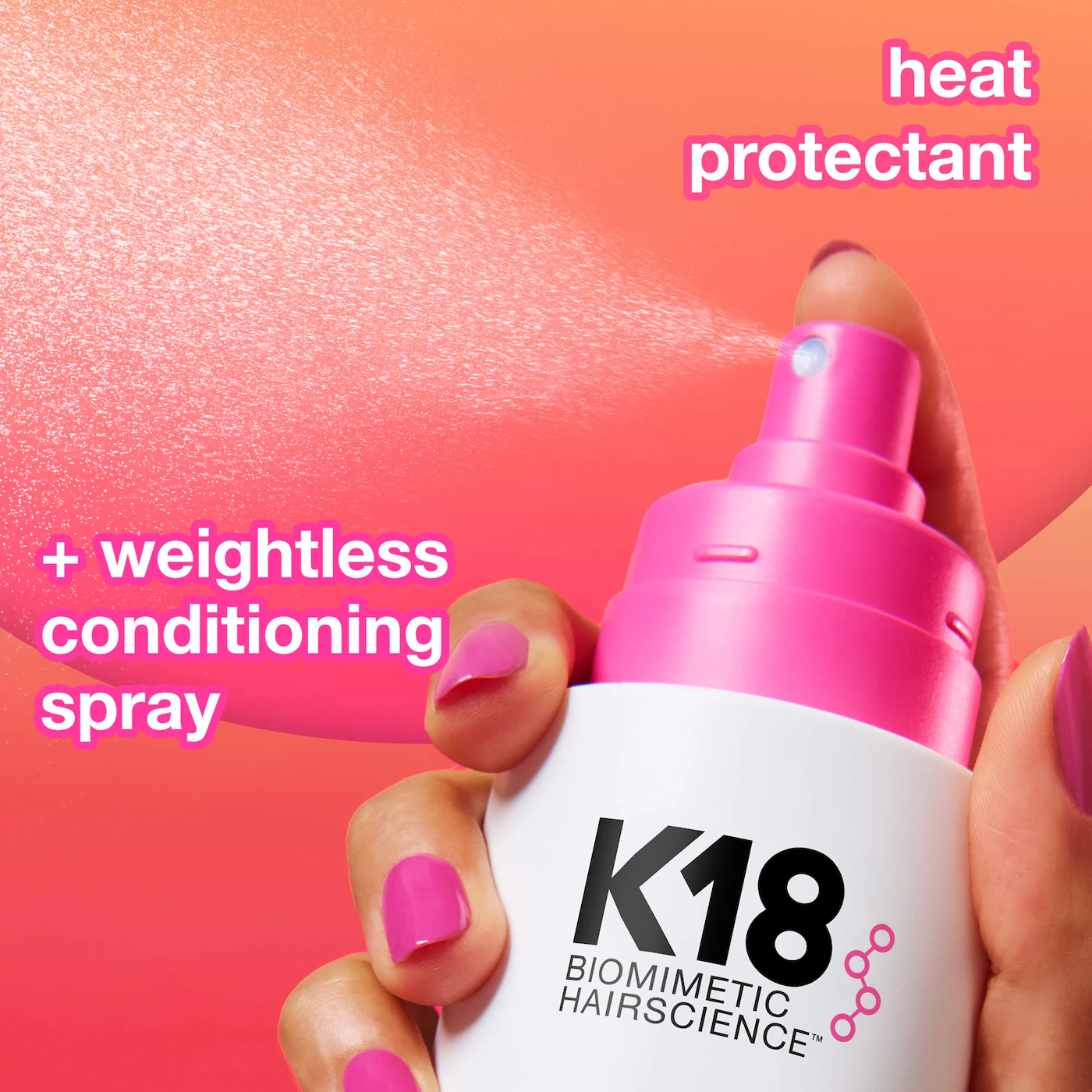 HeatBounce™ Leave-In Conditioner Heat Protectant by K18 Biomimetic Hairscience