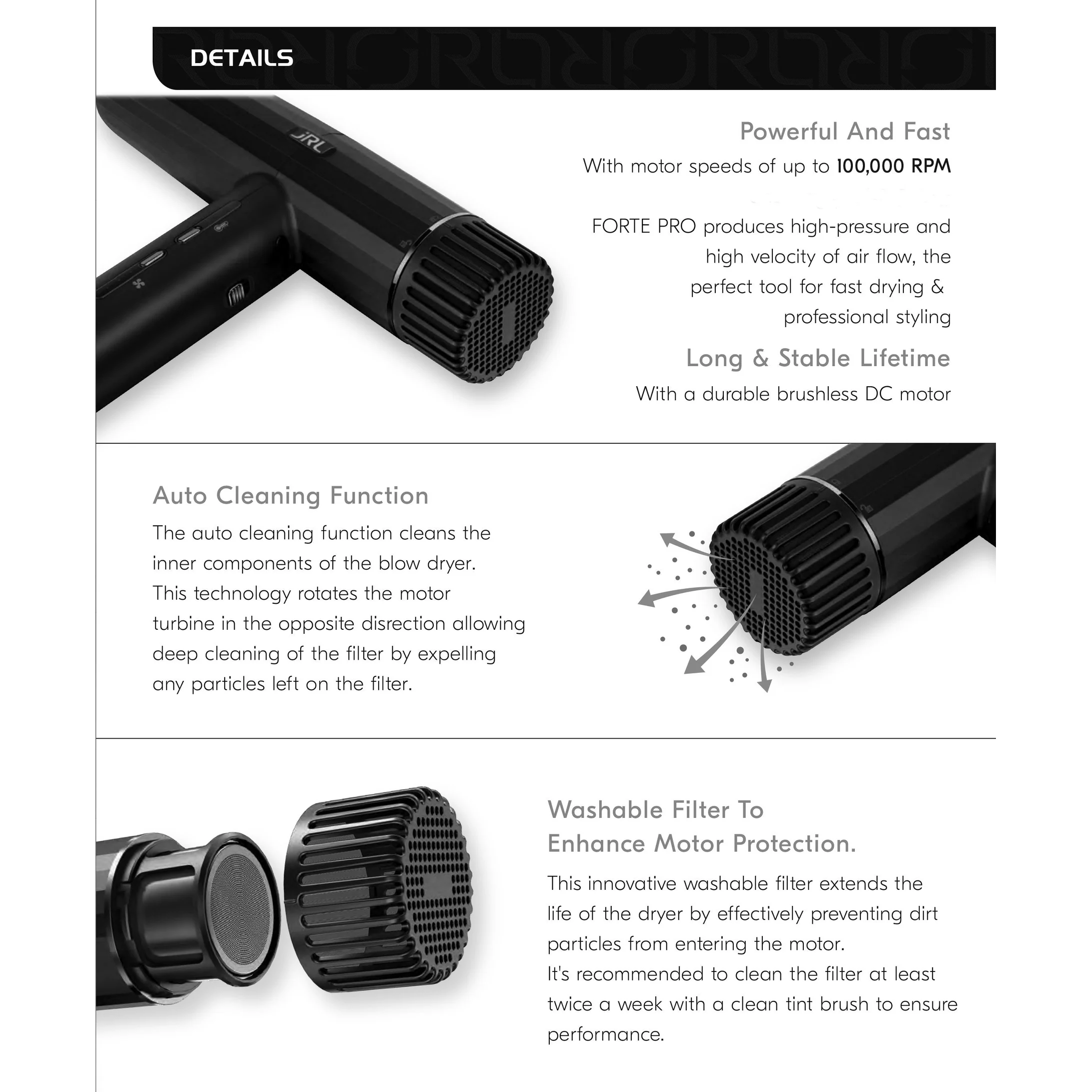 Forte Pro Dryer by JRL