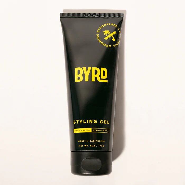 BYRD Styling Gel strong hold natural finish hair gel in Canada at Curious Salons 