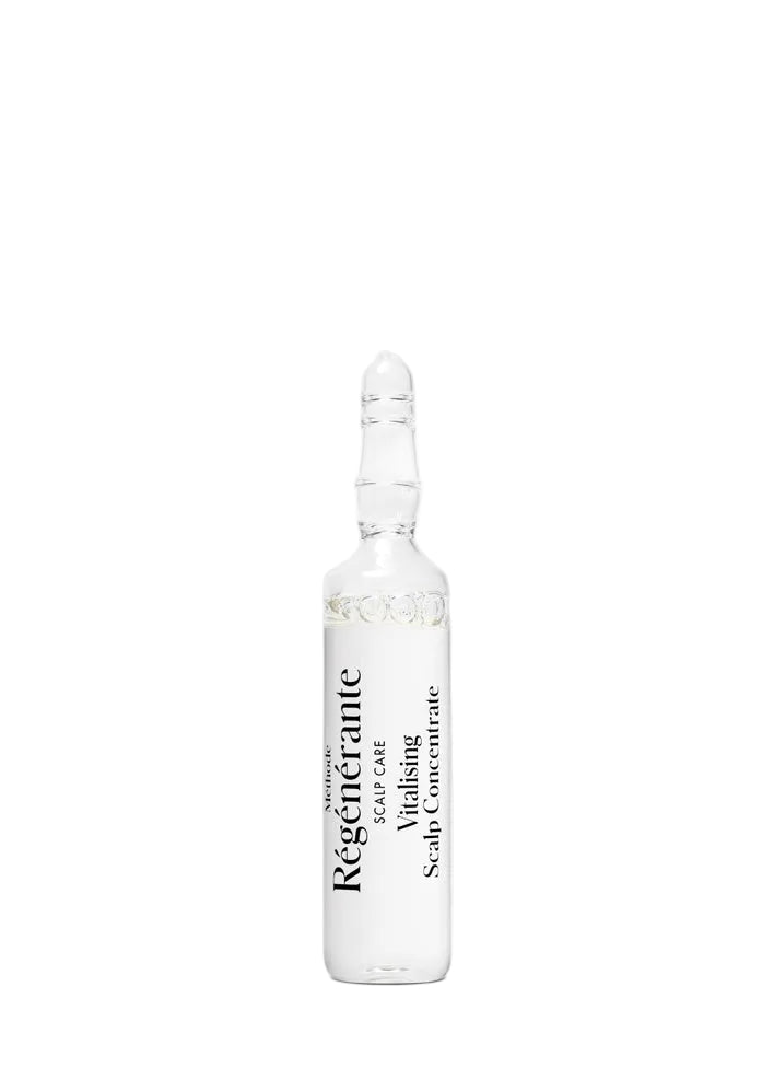 Regenerante scalp care ampoule on a white background
