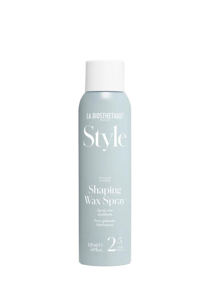 La Biosthetique Shaping Wax Spray bottle on a white background