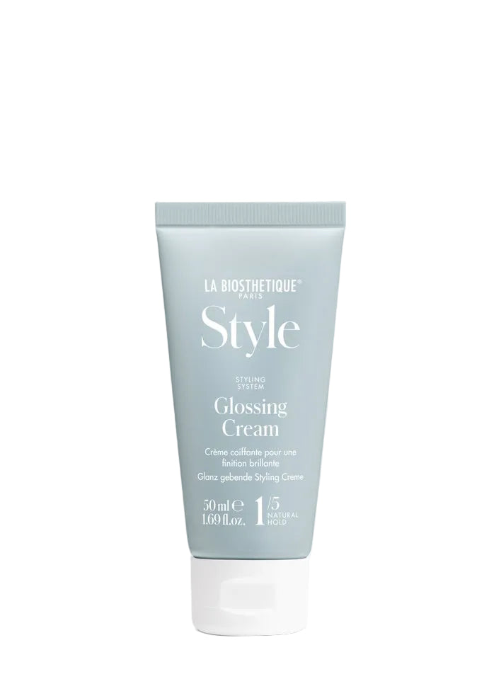 Tube of La Biosthetique Style Glossing Cream on a white background