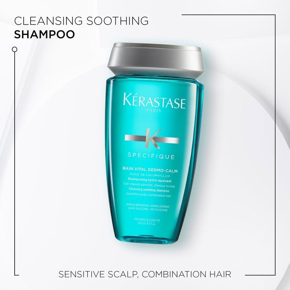 Kérastase Spécifique Bain Vital Dermo-Calm shampoo for sensitive itchy scalp in Canada at Curious Salons