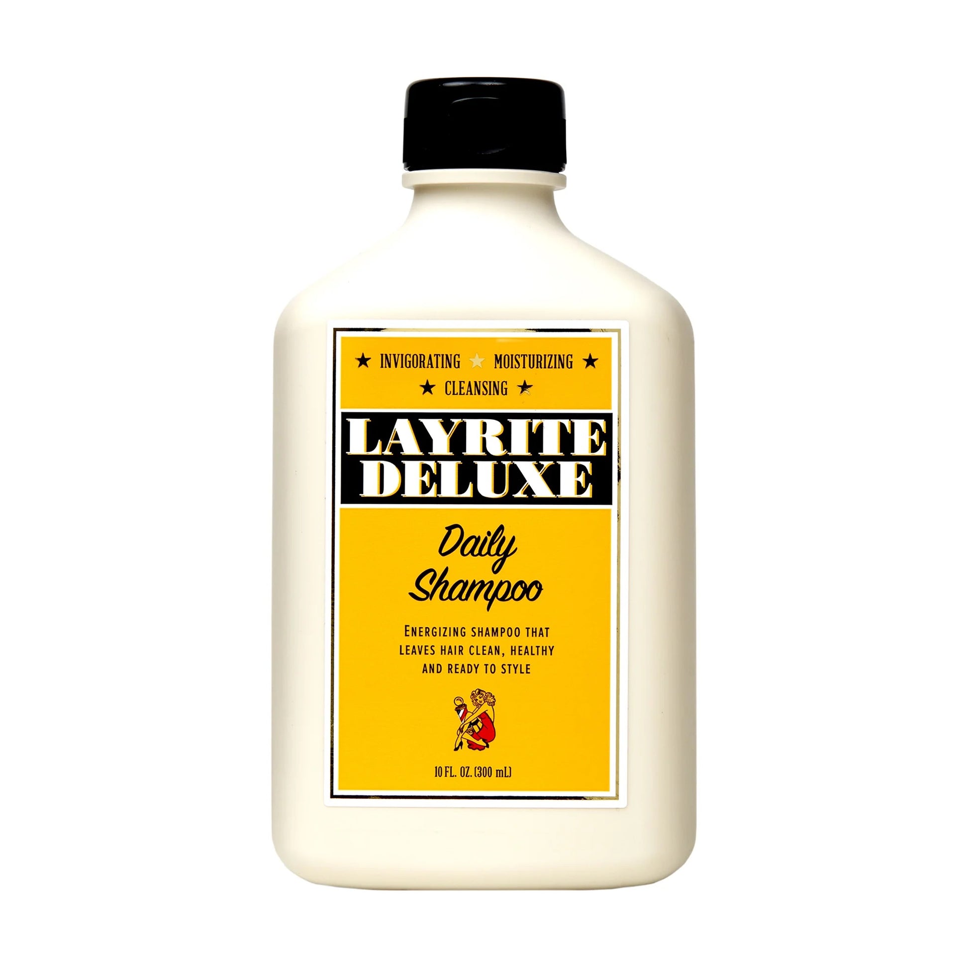 Layrite Daily Shampoo refreshing cleanser for healthy hair and scalp in Canada at curious salons front view of bottle